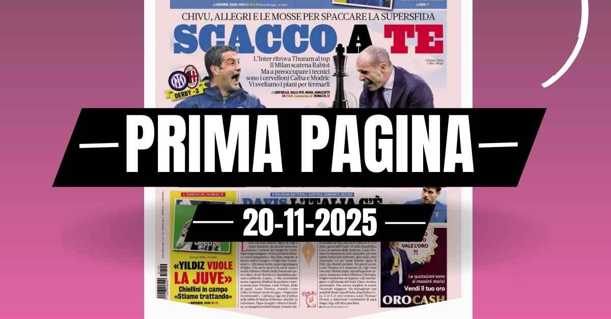 prima pagina gazzetta dello sport chivu allegri e le mosse per spaccare il derby