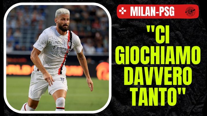 Giroud attaccante del Milan e le sue parole sul PSG | Champions League 2023-24 (Getty Images) Giroud Milan PSG Champions League 2023-24