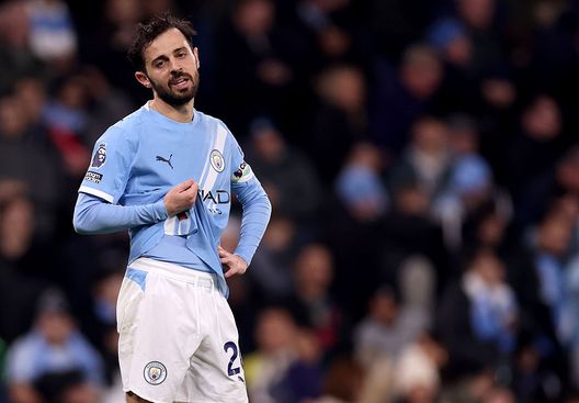 MANCHESTER, INGHILTERRA - 4 MARZO: Bernardo Silva del Manchester City durante la partita di Premier League tra Manchester City e Nottingham Forest all'Etihad Stadium il 4 marzo 2026 a Manchester, Inghilterra. (Foto di Carl Recine/Getty Images) Bernardo Silva Manchester City