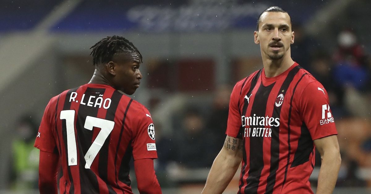 Milan, Leao e gli auguri a Ibrahimovic: “È stato un piacere” | FOTO