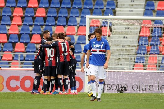 BOLOGNA, ITALY - MARCH 14: Roberto Soriano of Bologna FC celebtates after scoring his team's third goal during the Serie A match between Bologna FC and UC Sampdoria at Stadio Renato Dall'Ara on March 14, 2021 in Bologna, Italy. (Photo by Mario Carlini / Iguana Press/Getty Images) Rissetto (Primocanale): “Giampaolo? Oggi anche Mourinho faticherebbe al Toro”- immagine 3