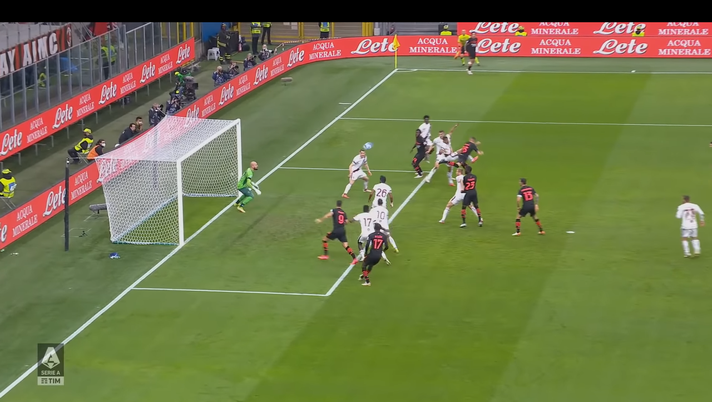 Torino-Milan 1-0, l’analisi del gol: marcature poco strette della difesa granata - immagine 1