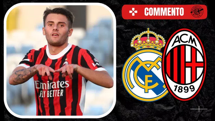 Diego Sia, attaccante del Milan Primavera. Qui in Real Madrid-Milan di Youth League (getty images)