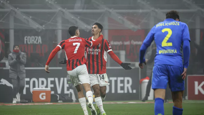 esultanza gol Tijjani Reijnders AC Milan Milan-Empoli 3-0 Serie A 2024-2025