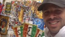 Simeone al murale di Maradona: il bellissimo omaggio al suo idolo Diego