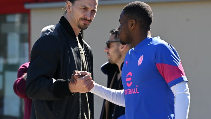 Ibrahimovic Kalulu AC Milan allenamento Milanello