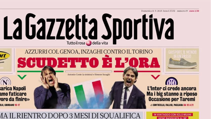 Il Napoli sui media: le prime pagine dei quotidiani di oggi- immagine 1
