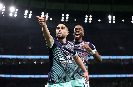 L'esultanza polemica di Neal Maupay contro il Tottenham, 2024. (Photo by Alex Pantling/Getty Images) Lo strano caso di Maupay: da pretoriano di Roberto De Zerbi a fuori rosa- immagine 3