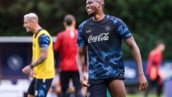 Osimhen out, allenamento personalizzato in palestra per il nigeriano