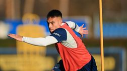 Inter, Lautaro subito in campo ad Appiano Gentile alla ripresa degli allenamenti: le immagini