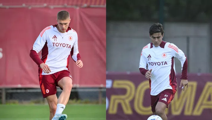 Roma, allenamento in gruppo per Dovbyk e Dybala: entrambi titolari contro l’Inter - immagine 1