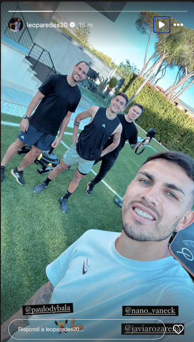 Roma, Dybala e Paredes senza sosta: allenamento extra anche a casa – FOTO- immagine 2