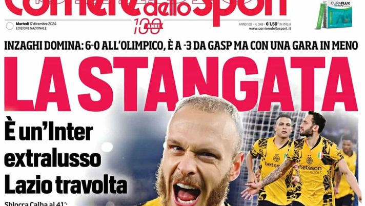 prima pagina corriere dello sport oggi