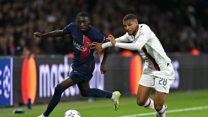 Kolo Muani Thiaw PSG-Milan Champions League 2023-2024