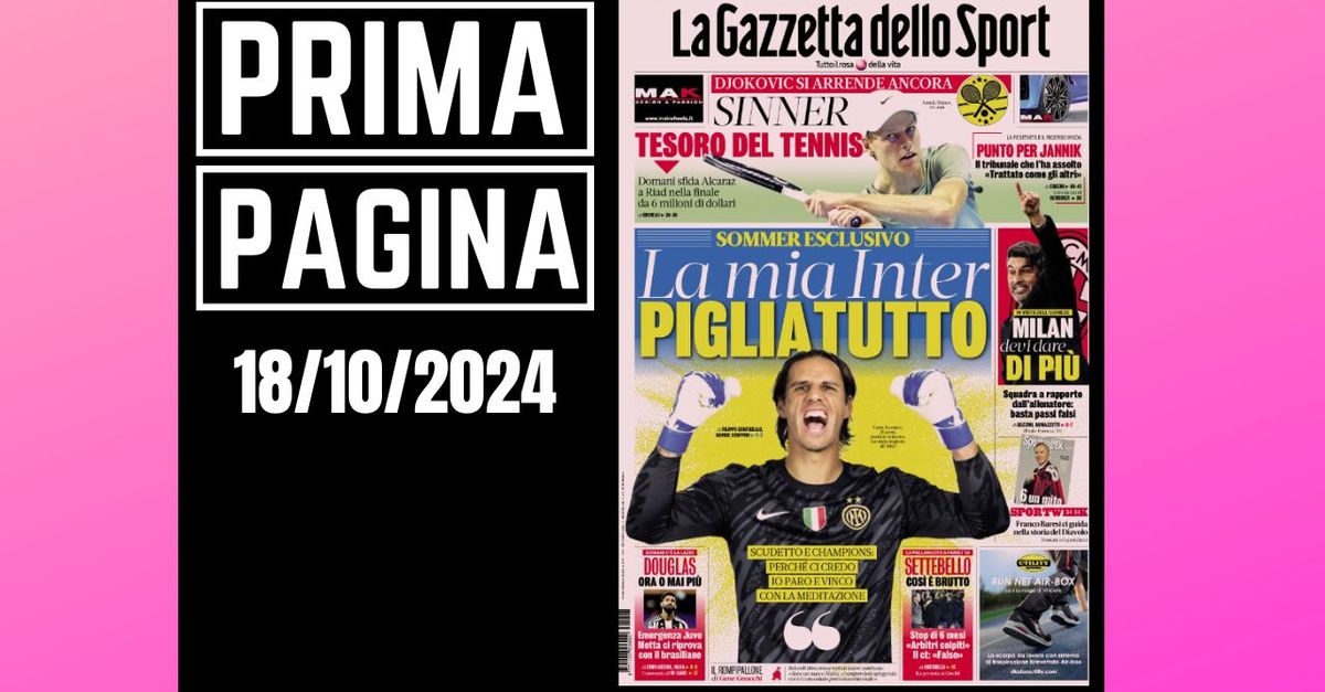 Prima pagina Gazzetta dello Sport: Milan, squadra a rapporto da Fonseca