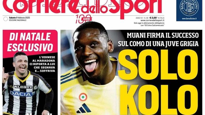 prima pagina corriere dello sport oggi
