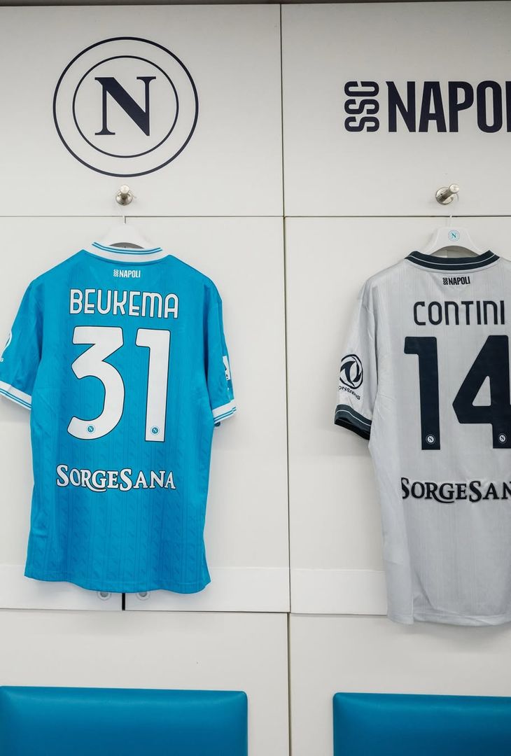 Tutto pronto nello spogliatoio del Napoli per la Fiorentina