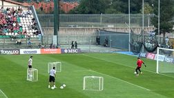 GALLERY Allenamento singolare per Meret: si migliora la costruzione dal basso