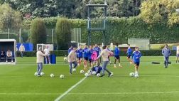 VIDEO FCIN1908 / Inter, Thuram fa strike: inizia così l’allenamento verso la Stella Rossa