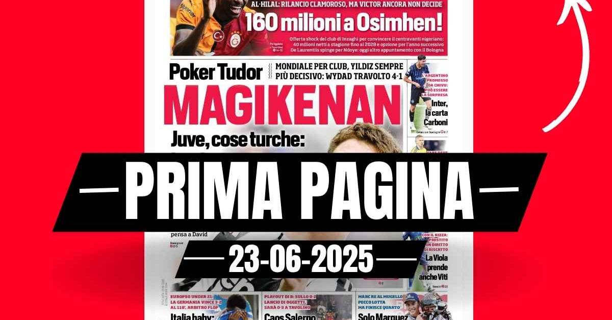 Prima pagina Corriere dello Sport: “Il Milan sceglie Zinchenko” Prima pagina Corriere dello Sport: “Il Milan sceglie Zinchenko”