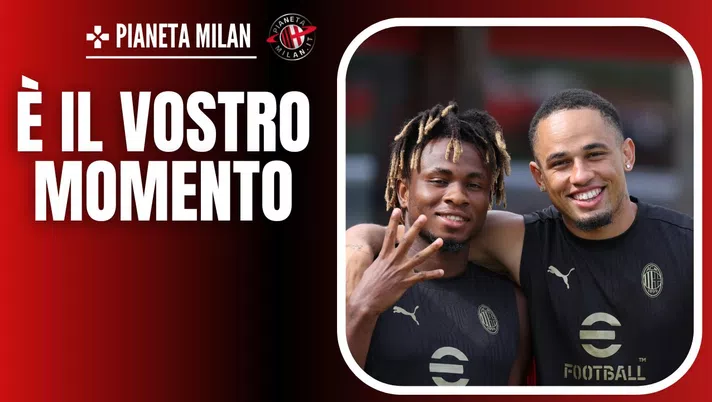 Noah Okafor e Samuel Chukwueze, giocatori del Milan 24/10/2024 PianetaMilan.it
