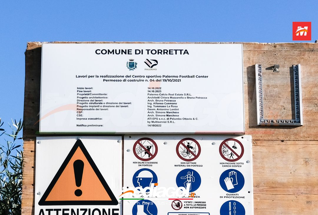 FOTO CENTRO SPORTIVO PALERMO: proseguono i lavori a Torretta (GALLERY) - immagine 5