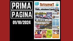 Prima pagina Tuttosport: caso curve. Inter e Milan ora basta