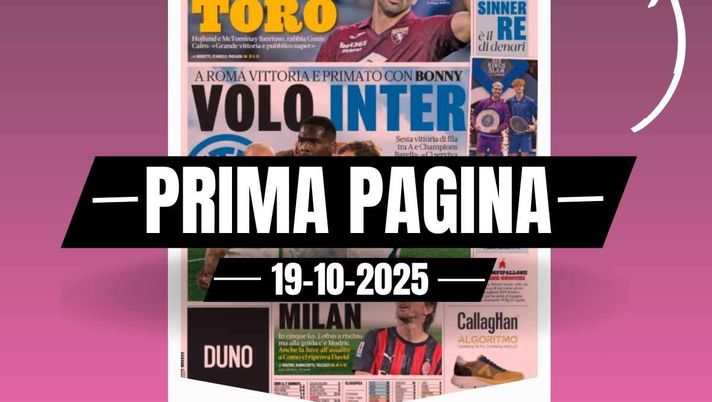 Prima pagina Gazzetta dello Sport: 'Occasione Milan, Loftus-Cheek a rischio'