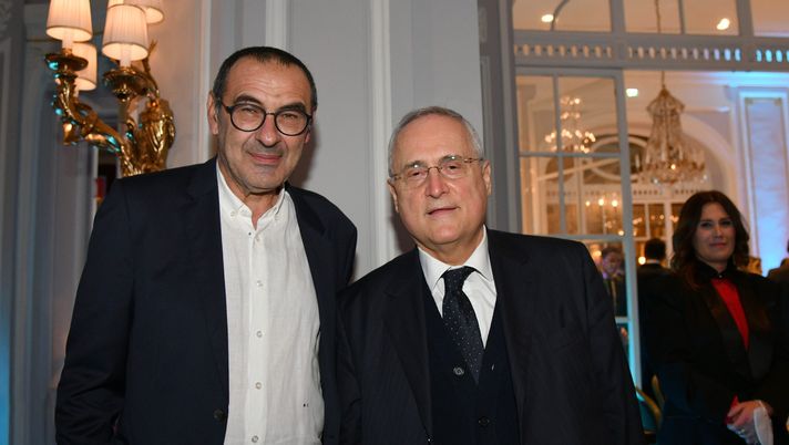 Lotito e Sarri Lotito e Sarri