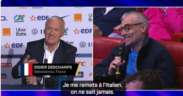 Il siparietto di Deschamps con un giornalista italiano: “Sto ripassando la vostra lingua, non si sa mai”- immagine 2