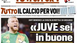 PRIMA PAGINA TUTTOSPORT OGGI: “Zoff: Juve, sei in buone mani”