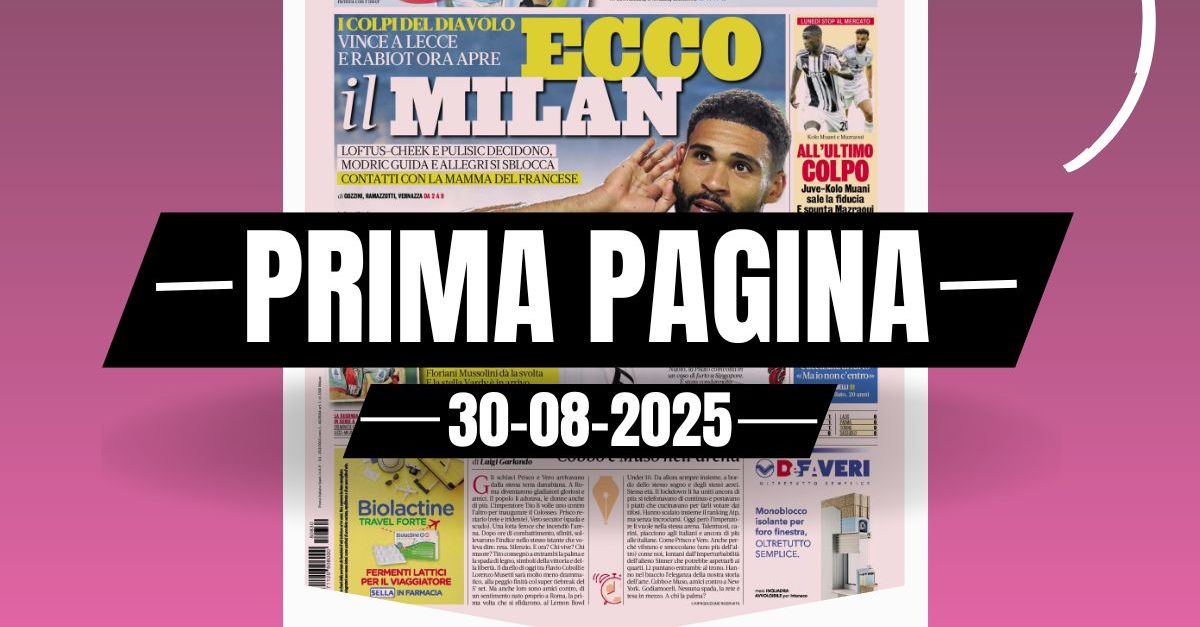 prima pagina gazzetta dello sport ecco il milan