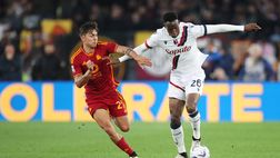 Roma-Bologna 1-3: decidono El Azzouzi, Zirkzee e Saelemaekers. Motta a +7 su De Rossi