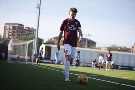 ORBASSANO, ITALY - NOVEMBER 10: David Bonacina of Torino U17 in action during the Under 17 A-B match between Torino and Juventus at Valentino Mazzola stadium on November 10, 2024 in Orbassano, Italy. Photo: Nderim Kaceli