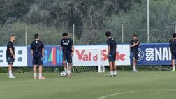 Il Napoli si allena in vista dello Sporting: Spinazzola e Olivera in gruppo IL VIDEO