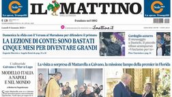 PRIMA PAGINA IL MATTINO OGGI: “Sono bastati cinque mesi per diventare grandi”