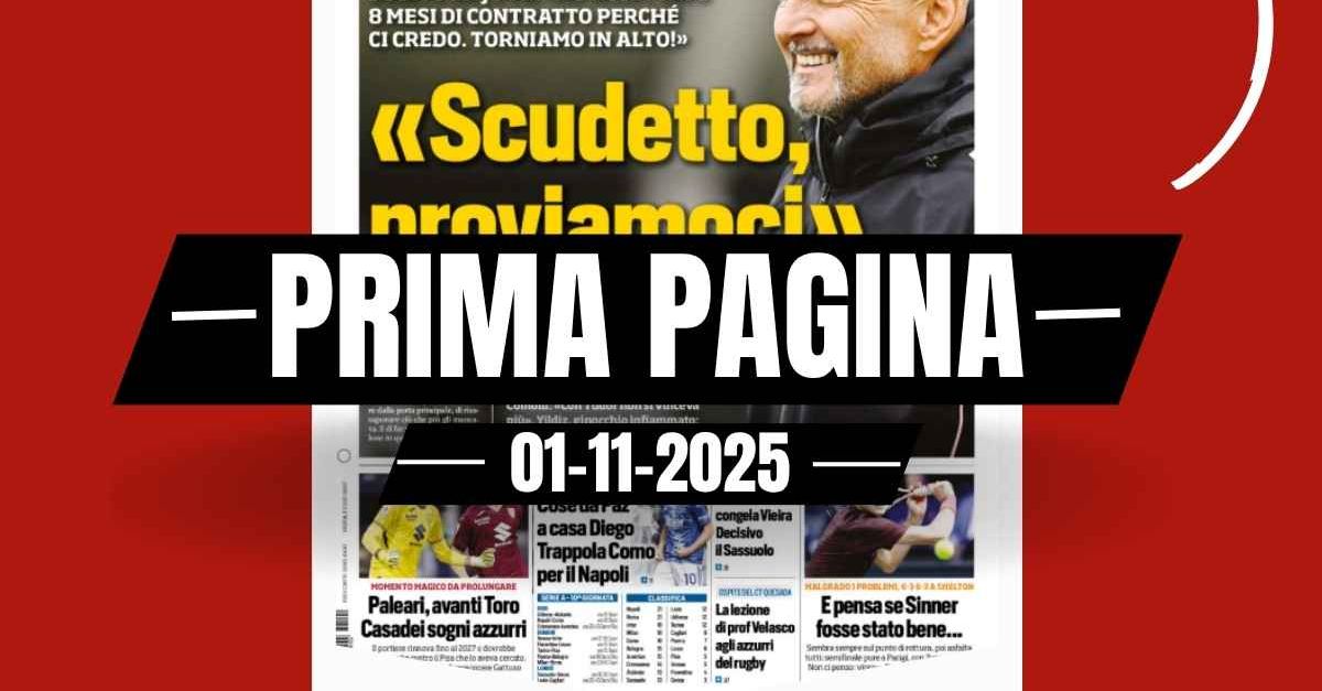 Prima pagina Tuttosport, Spalletti alla Juventus: “Scudetto crediamoci” Prima pagina Tuttosport, Spalletti alla Juventus: “Scudetto crediamoci”