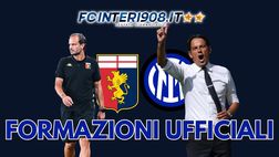 Genoa-Inter, le FORMAZIONI UFFICIALI: titolari Bisseck e Lautaro, c’è Darmian