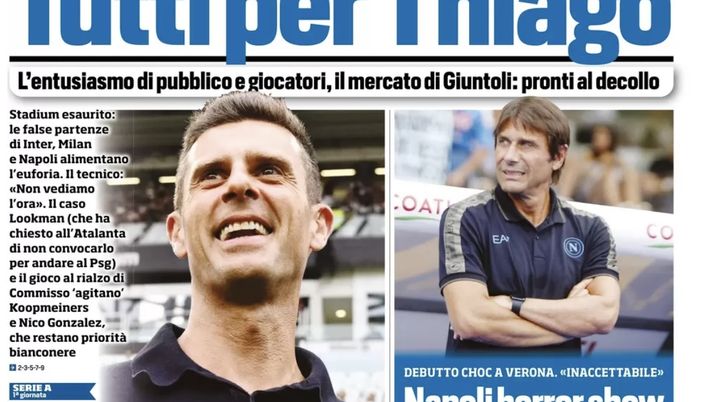 PRIMA PAGINA TUTTOSPORT OGGI: “Napoli horror show” - immagine 1
