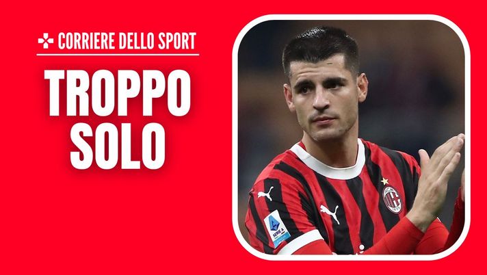 Álvaro Morata AC Milan Milan-Napoli 0-2 Serie A 2024-2025