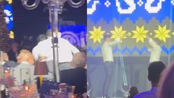 VIDEO / Cena di Natale Inter, Tananai scatenato trascina Bastoni sul palco: “Un applauso per…”