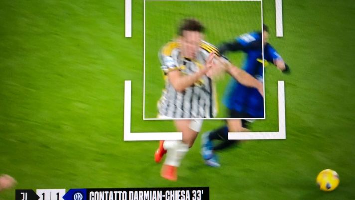 Open Var, Juve-Inter: “Darmian-Chiesa, normale corpo a corpo. Gol di Lautaro regolare” - immagine 1