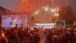Impazza la festa a Dimaro, show con i fuochi d’artificio per i tifosi azzurri