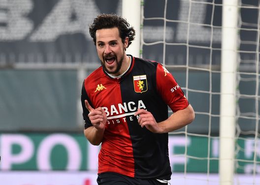 GENOA, ITALY JANUARY 09: Mattia Destro of Genoa CFC celebrates after scoring the second goal of his team during the Serie A match between Genoa CFC and Bologna FC at Stadio Luigi Ferraris on January 9, 2021 in Genoa, Italy. (Photo by Paolo Rattini/Getty Images) Contro il Genoa si dovrà vedere il vero Toro: entrambe le squadre sono in fiducia- immagine 2