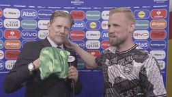 Danimarca, Schmeichel show: Peter intervista Kasper dopo l’Inghilterra