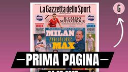 Prima pagina Gazzetta dello Sport: Allegri sbarca a Milanello. Arriva Ricci