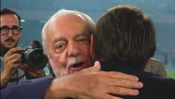 De Laurentiis, la frase da brividi a Conte durante la festa scudetto – IL VIDEO