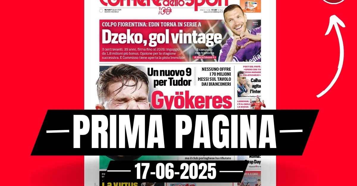 Prima pagina Corriere dello Sport: “Juventus, Gyökeres più facile” Prima pagina Corriere dello Sport: “Juventus, Gyökeres più facile”