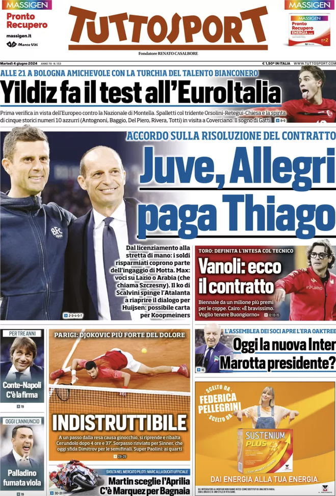 EDICOLA TS – Oggi la nuova Inter: Marotta presidente? - immagine 1