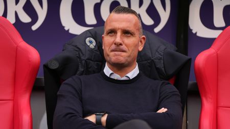 BRUSSELS, BELGIUM - MAY 04: Head Coach Nicky Hayen of Club Brugge KV looks on ahead of the Croky Cup Final between Club Brugge KV and RSC Anderlecht at King Baudouin Stadium on May 04, 2025 in Brussels, Belgium. (Photo by Alex Bierens de Haan/Getty Images) club-brugge-allenatore-nicky-hayen-jashari-milan-trattativa-caso-calciomercato